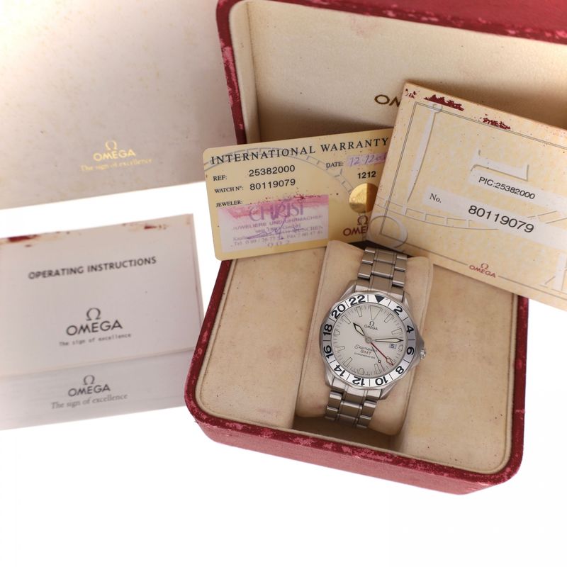 Image 13 of Omega Seamaster GMT 'Great White' 2538.20.00; Automatic Watch