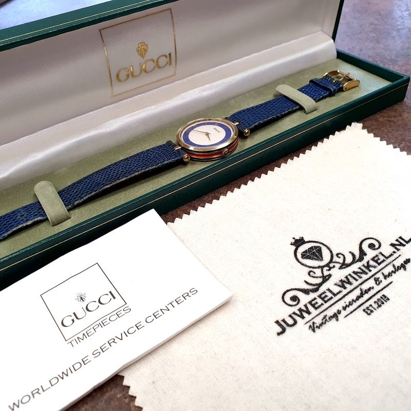 Image 5 of Gucci 'Enamel'; Vintage women's watch