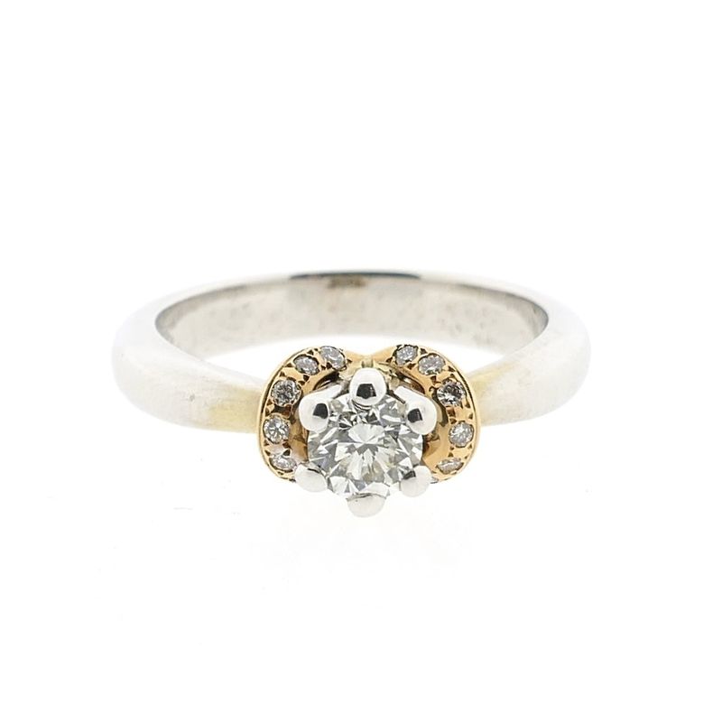 Image 5 of 18K White Gold ring with 0.42 ct. diamond | + GIA certificate