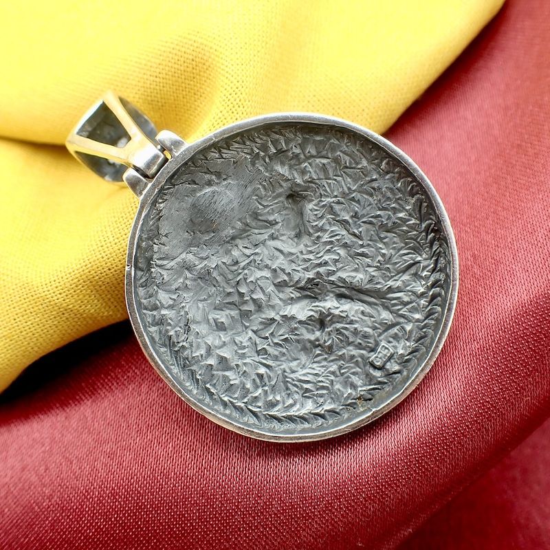 Image 7 of Silver pendant of elephant mother with calf