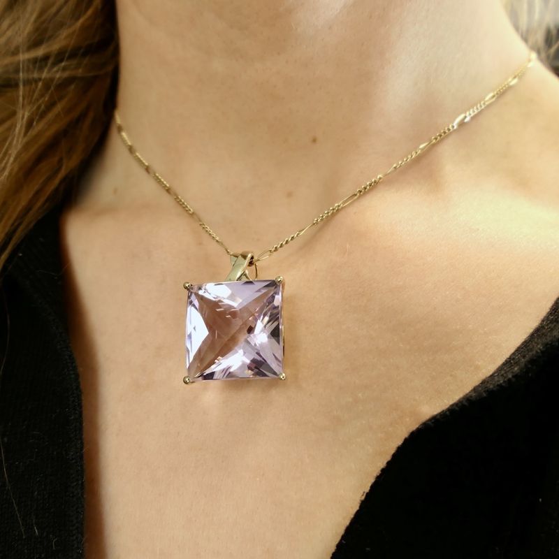 Image 4 of 8 carat pendant with synthetic quartz