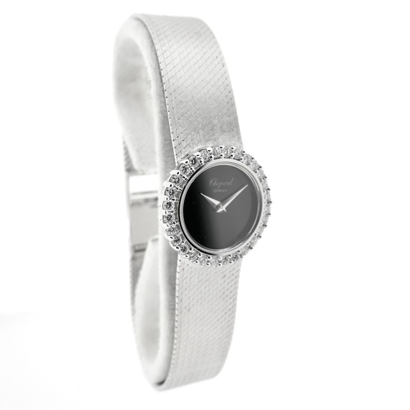Image 2 of Chopard Geneva Cocktail Watch 2795/1; Vintage 18k white gold women's watch with diamonds