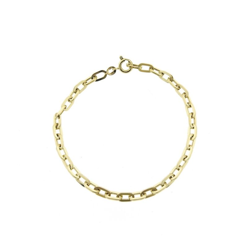 Image 4 of Gold anchor link bracelet | 19.5 cm