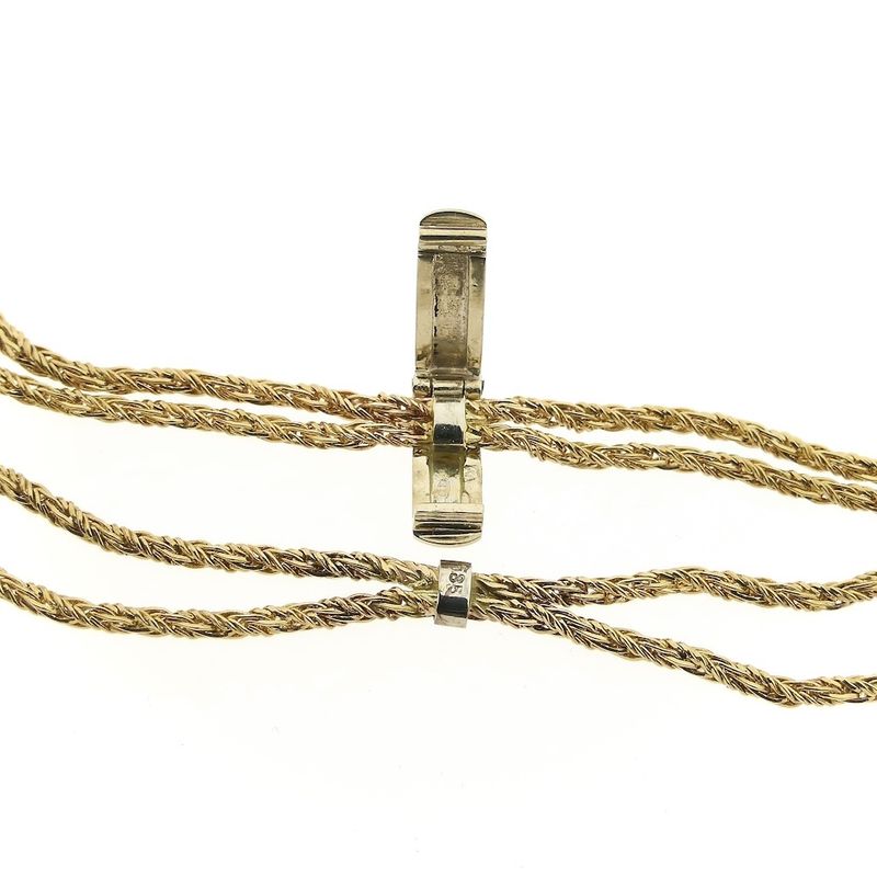 Image 11 of Two-tone gold fantasy link chain