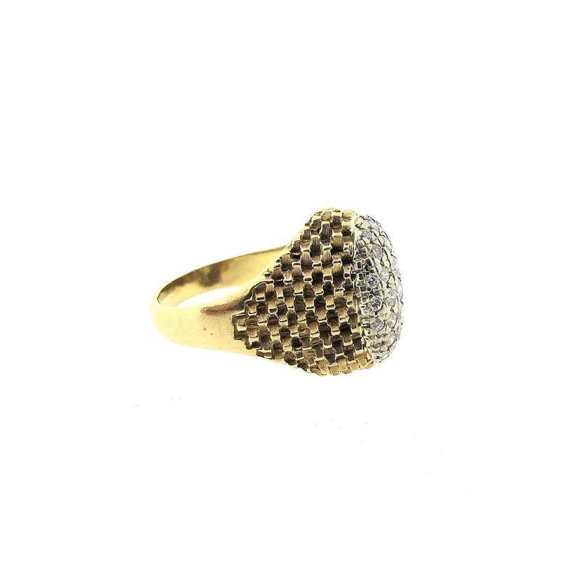Image 3 of Gold cocktail ring with diamonds; 0.54 ct.