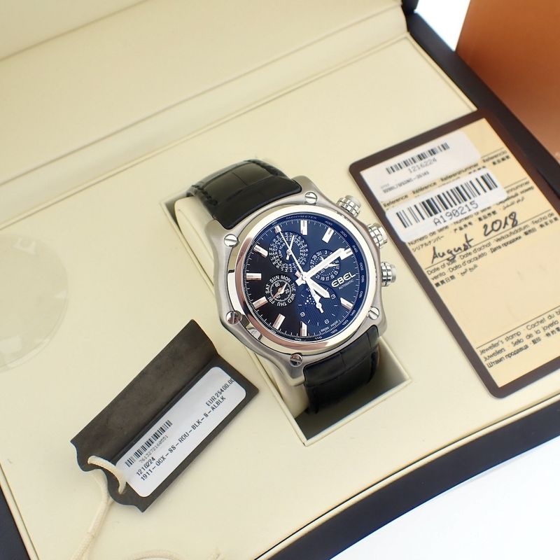 Image 10 of Ebel 1911 BTR Perpetual Calendar Chronograph; Automatic watch with perpetual calendar