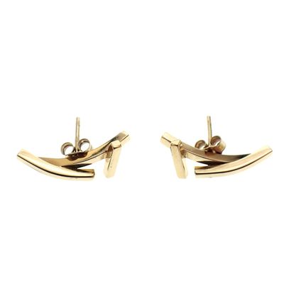 Golden fantasy stud earrings Image 2 of Golden fantasy stud earrings