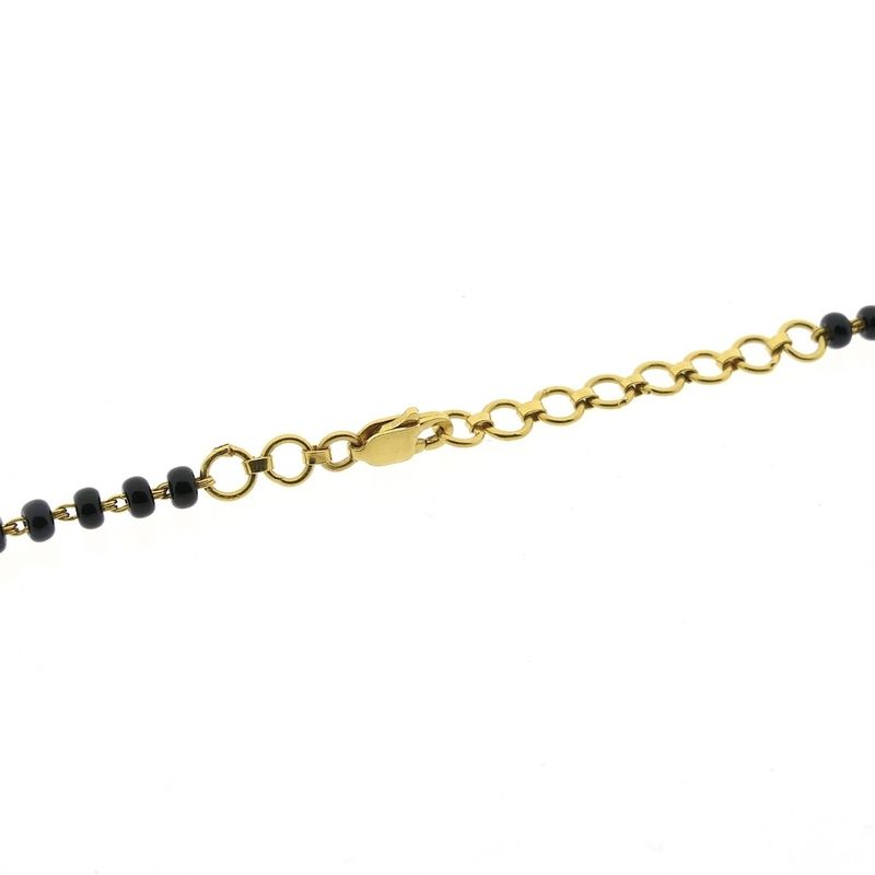 Image 5 of Gold Mangalsutra necklace with onyx