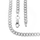 Image 1 of Silver robust gourmet link necklace | 51 cm