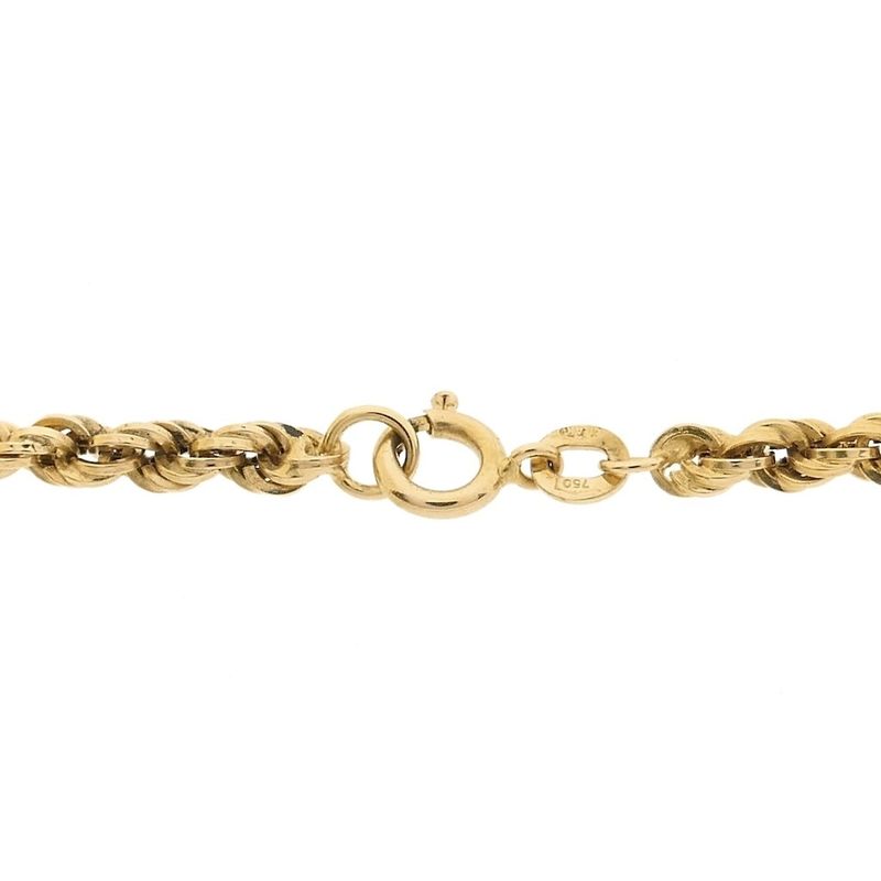 Image 4 of 18K Gold Twisted Link Chain | 51cm