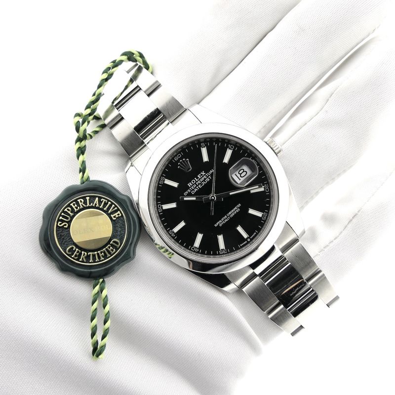 Image 8 of Rolex Datejust 41mm 'Black' 126300; Automatic men's watch