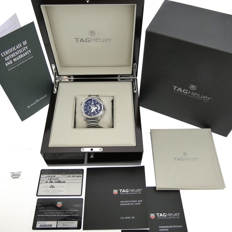 Image 16 of TAG Heuer Grand Carrera 'Calibre 36' CAV5115; Chronograph men's watch
