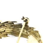 Image 6 of Vintage two-tone gold brooch with pearl and diamonds; 0.06 ct.