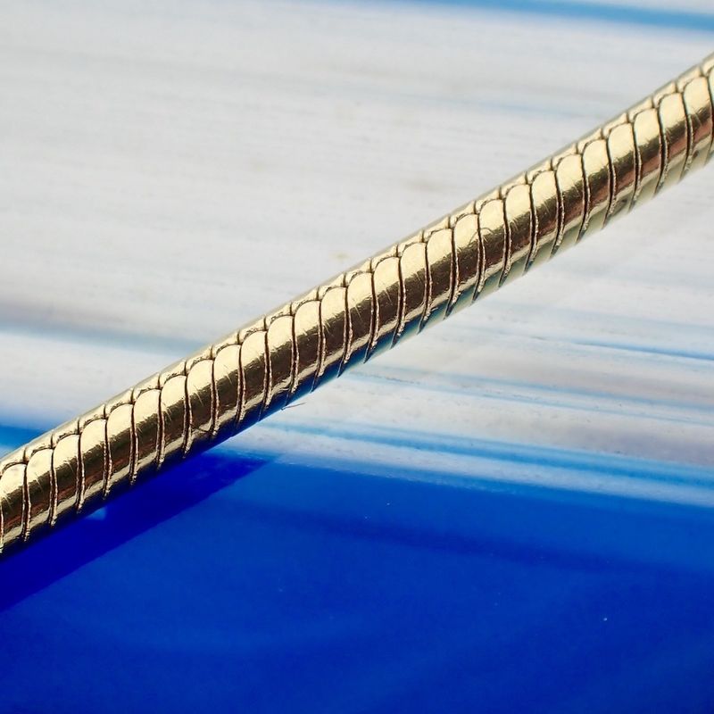 Image 2 of Gold snake link bracelet; Midas | 21.5 cm