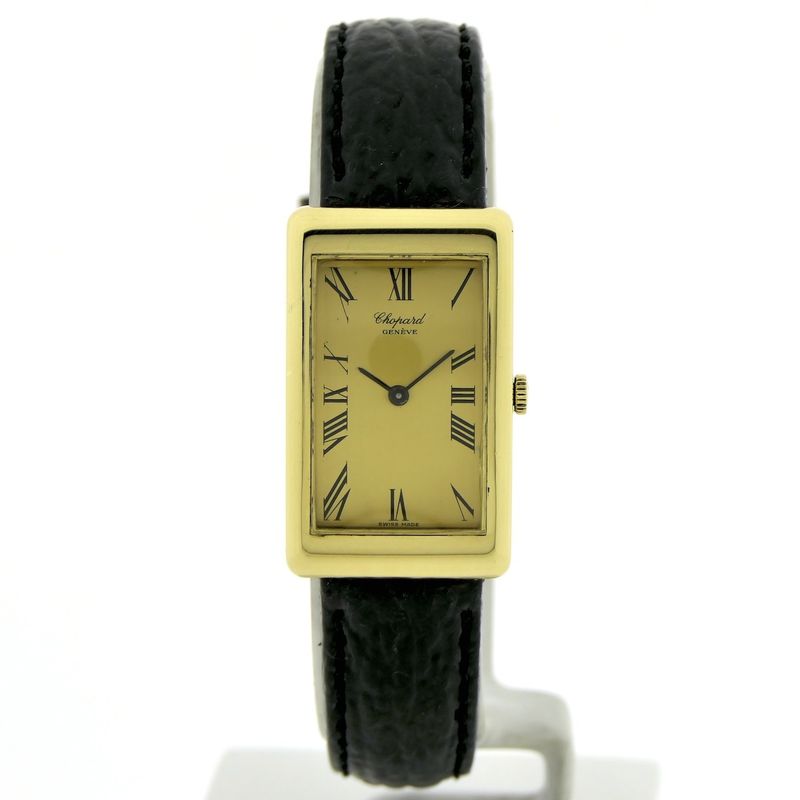 Image 1 of Chopard Classic Tank; Vintage 18k gold watch