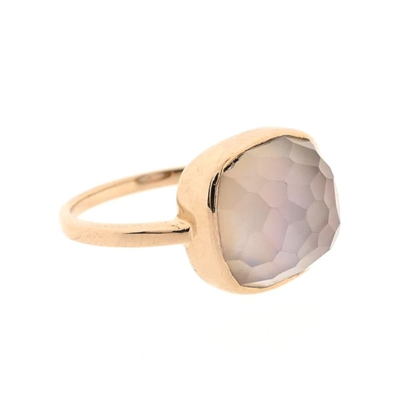 Image 5 of Rose gold ring with moonstone