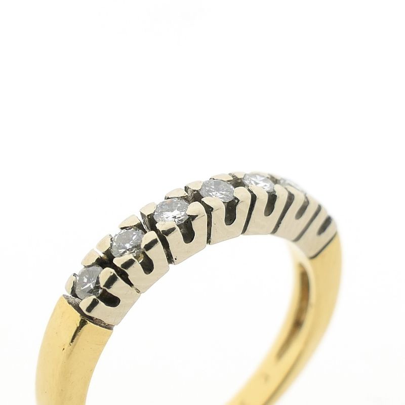 Image 3 of 18-karat gold ring with diamond | 0.21 ct.