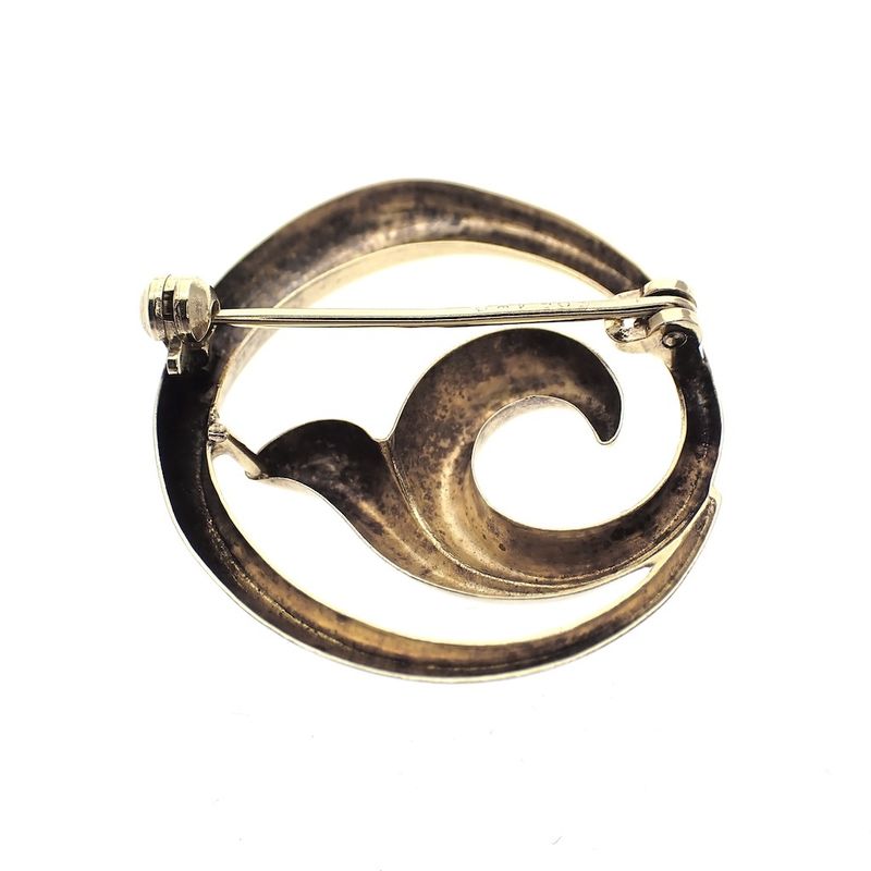 Image 4 of Golden fantasy brooch; Fishtale