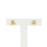 Golden fantasy stud earrings