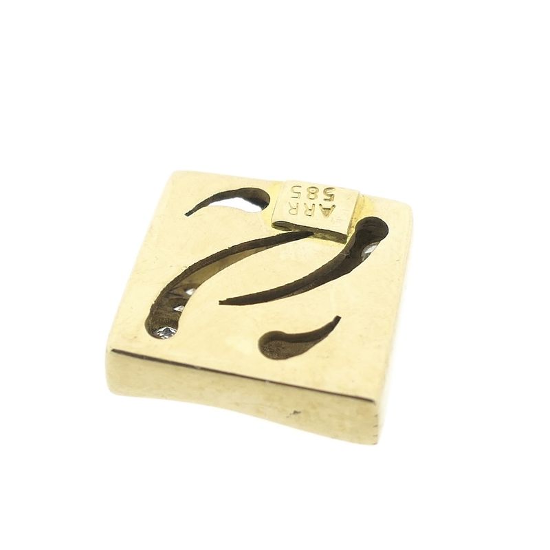 Image 5 of Gold pendant with zirconia