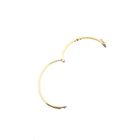 Afbeelding 6 van Bicolor gouden slavenarmband met diamanten; Maat M/L
