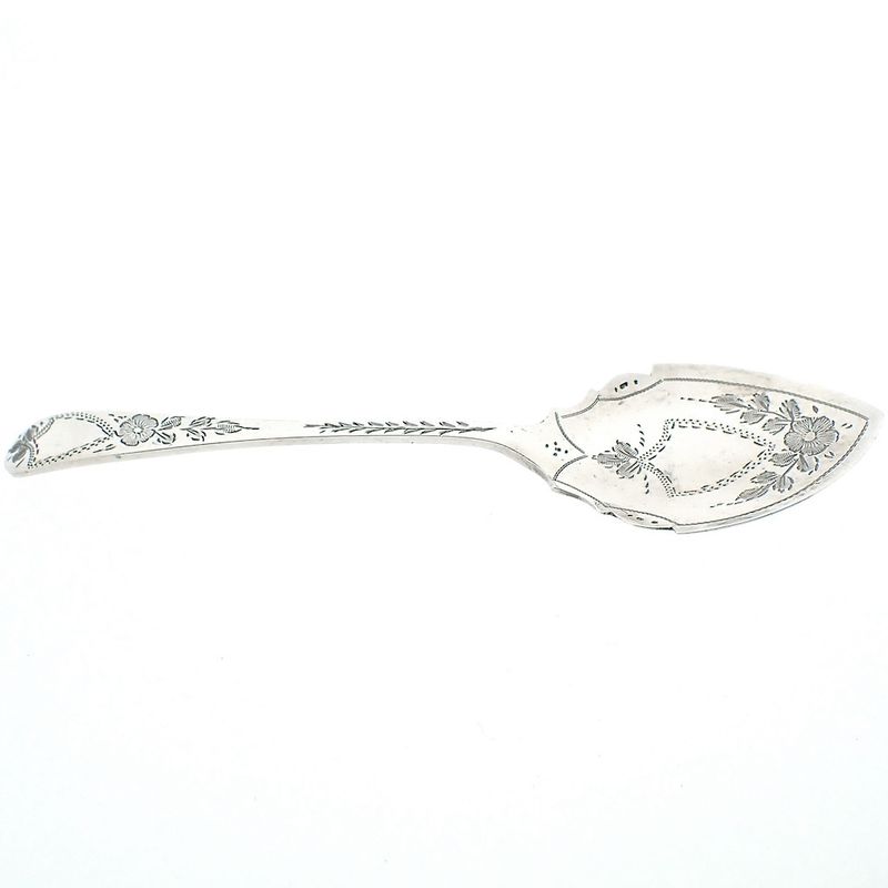 Image 1 of Vintage silver spoon/scoop | English hallmarked