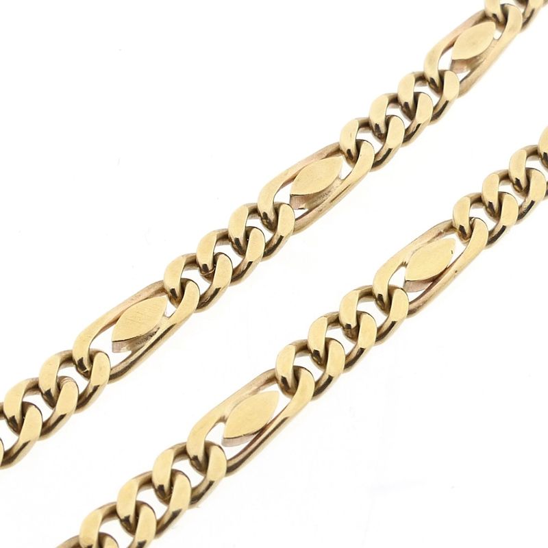 Image 7 of 8 Karat Figaro Chain