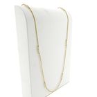 Image 3 of Long Venetian link necklace with pearls | 90.5 cm