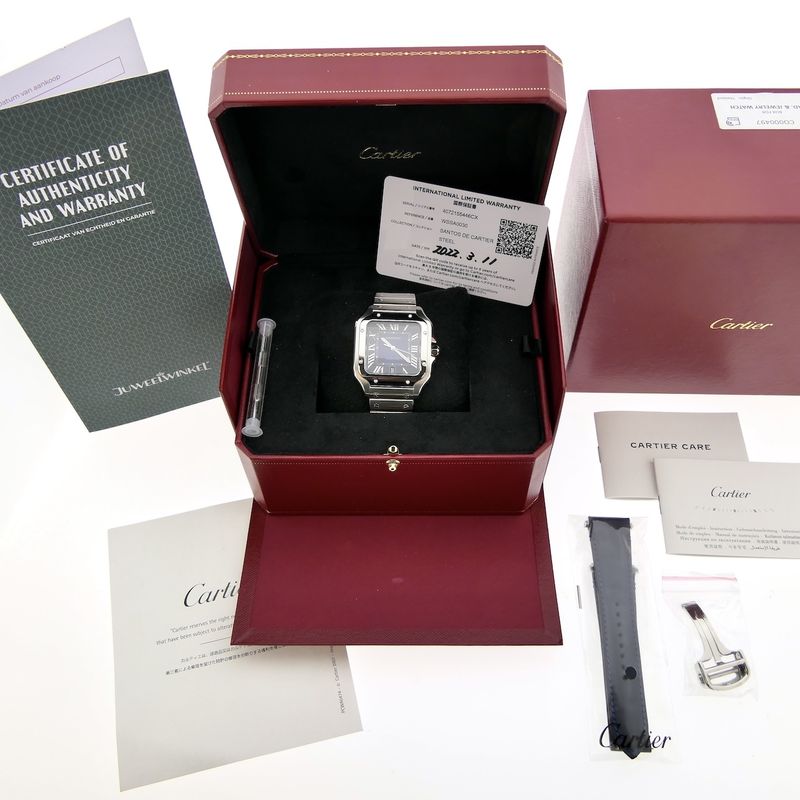 Image 4 of Cartier Santos 'Large' 4072 WSSA0018; Automatic men's watch