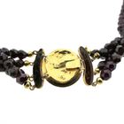 Image 9 of Antique garnet bead necklace with gold decorative clasp