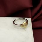 Image 2 of Two-tone gold ring with diamond