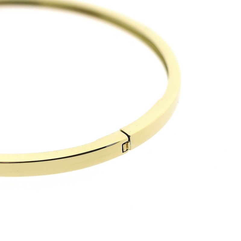 Image 4 of Gold thin slave bracelet | Ø 62mm
