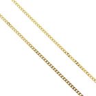 Image 4 of Gold flat gourmet link chain | 50 cm