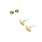 Image 6 of Gold stud earrings with zirconia