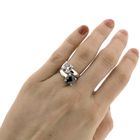 Image 2 of Silver Toi et moi ring with zirconia