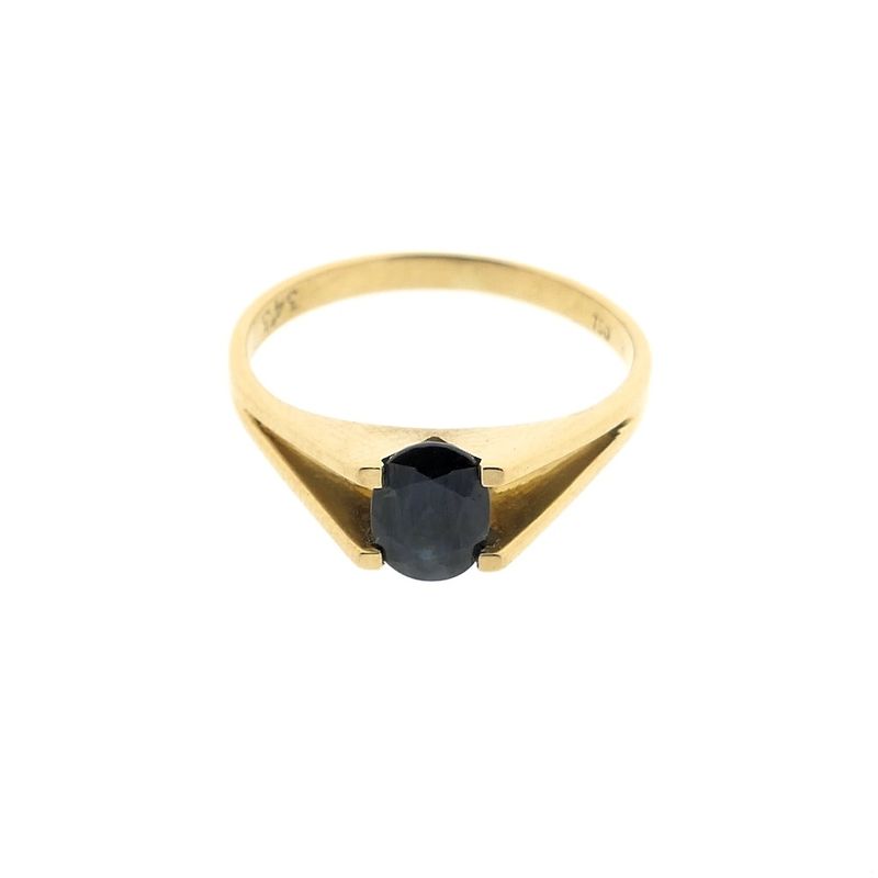 Image 3 of Gold ring with sapphire