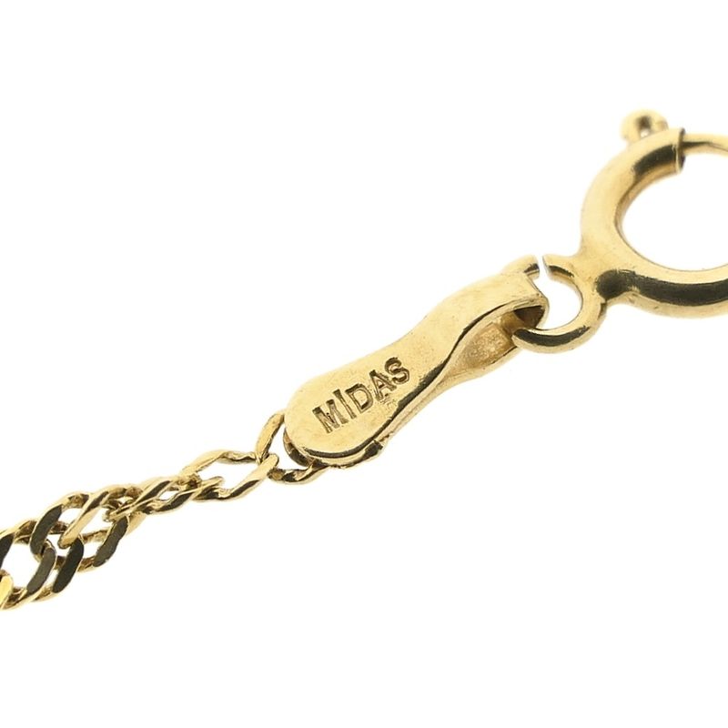 Image 3 of Gold twisted link chain 52 cm | Midas