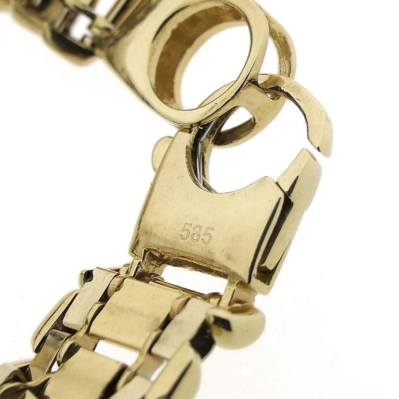 Image 7 of Two-tone gold fantasy link bracelet; Men | 21 cm