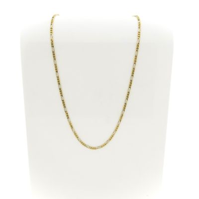 Image 1 of Two-tone gold Figaro link chain