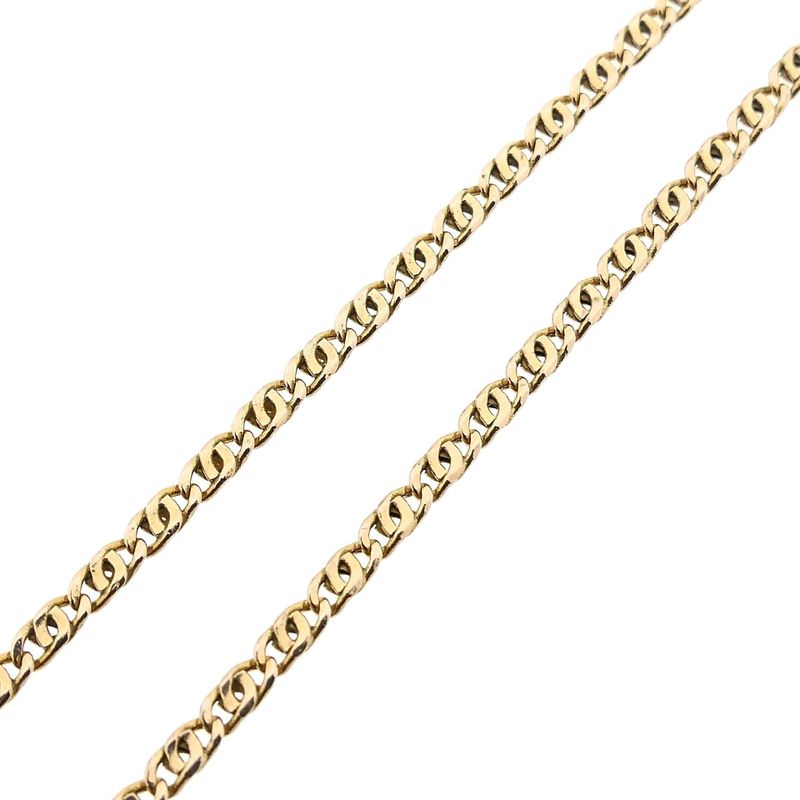 Afbeelding 6 van Gouden valkenoog schakelketting | 47 cm