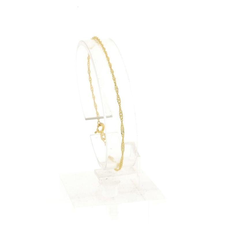 Image 1 of Gold twisted link bracelet; 18 cm | Binder
