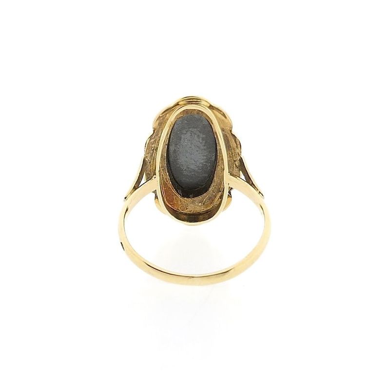 Image 4 of Gold Ring with Hematite