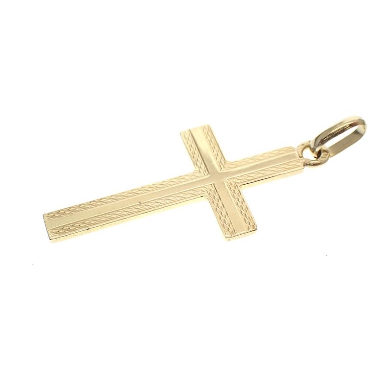 Image 2 of Gold pendant of a cross