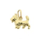 Image 1 of Gold minimalist pendant of a dog | Scottish Terrier