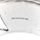 Image 11 of Silver ring with gold circle | Breuning