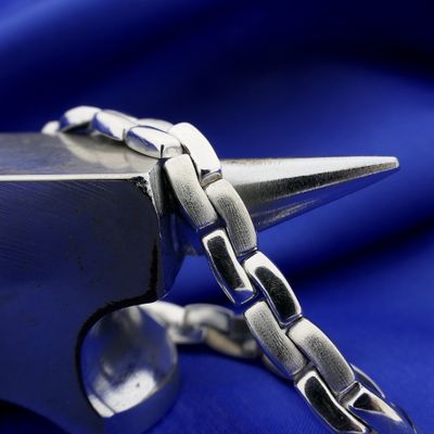 Image 2 of Solid white gold bracelet | 19 cm