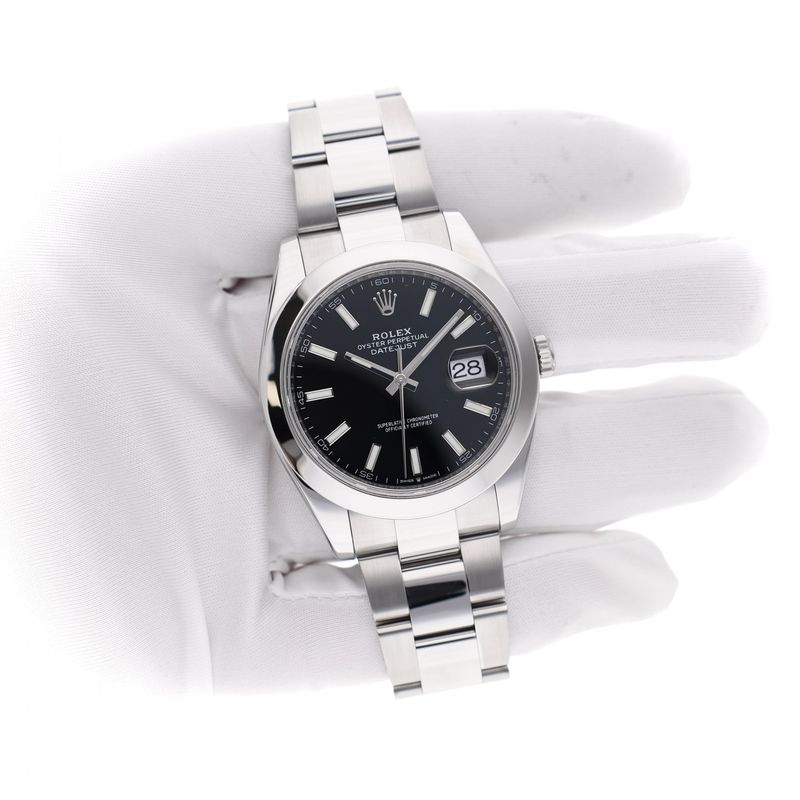 Image 9 of Rolex Datejust 41mm 126300; Automatic Men's Watch (Full-Set 2021)