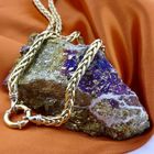 Image 2 of Gold necklace with foxtail link | 45 cm