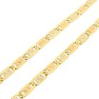 Image 7 of Tricolor gold navy link necklace