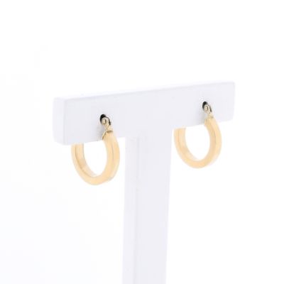 Image 2 of Gold earrings; Ø 14.5 mm
